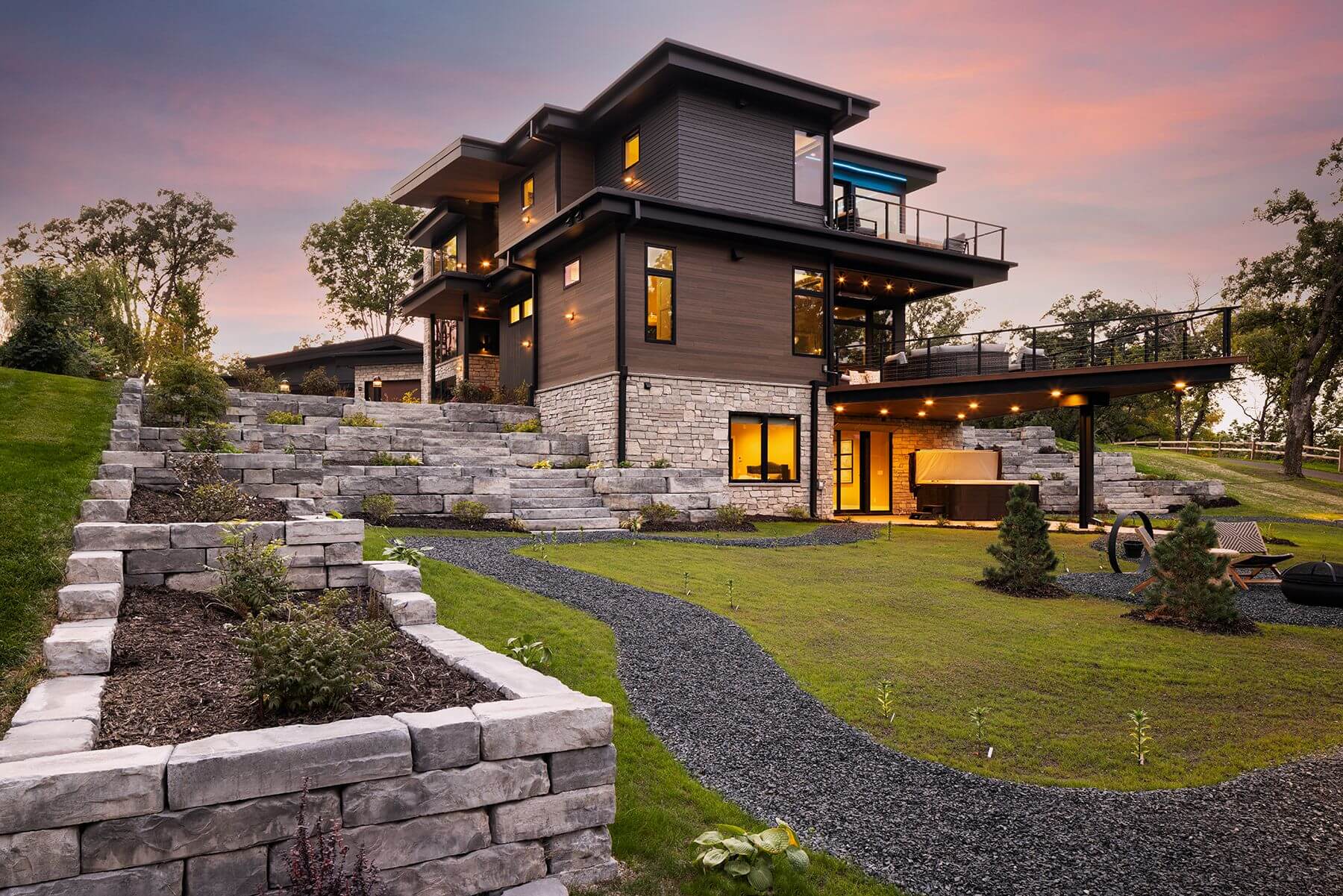 Backyard Retaining Walls
